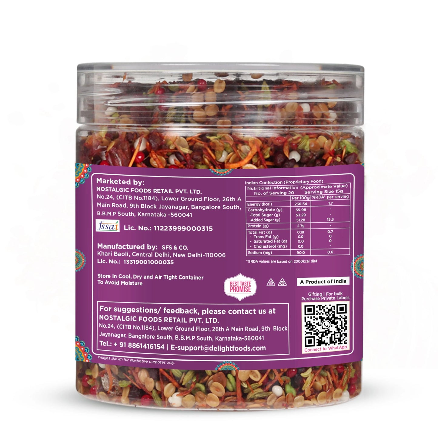 Kesari Mukhwas label
