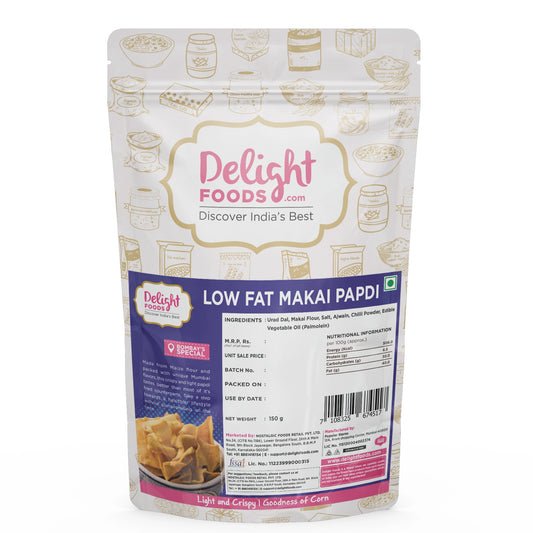 low fat makai papdi