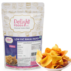 low fat  makai papdi