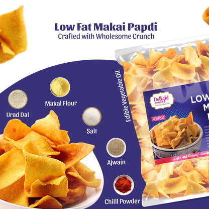 low fat makai papdi