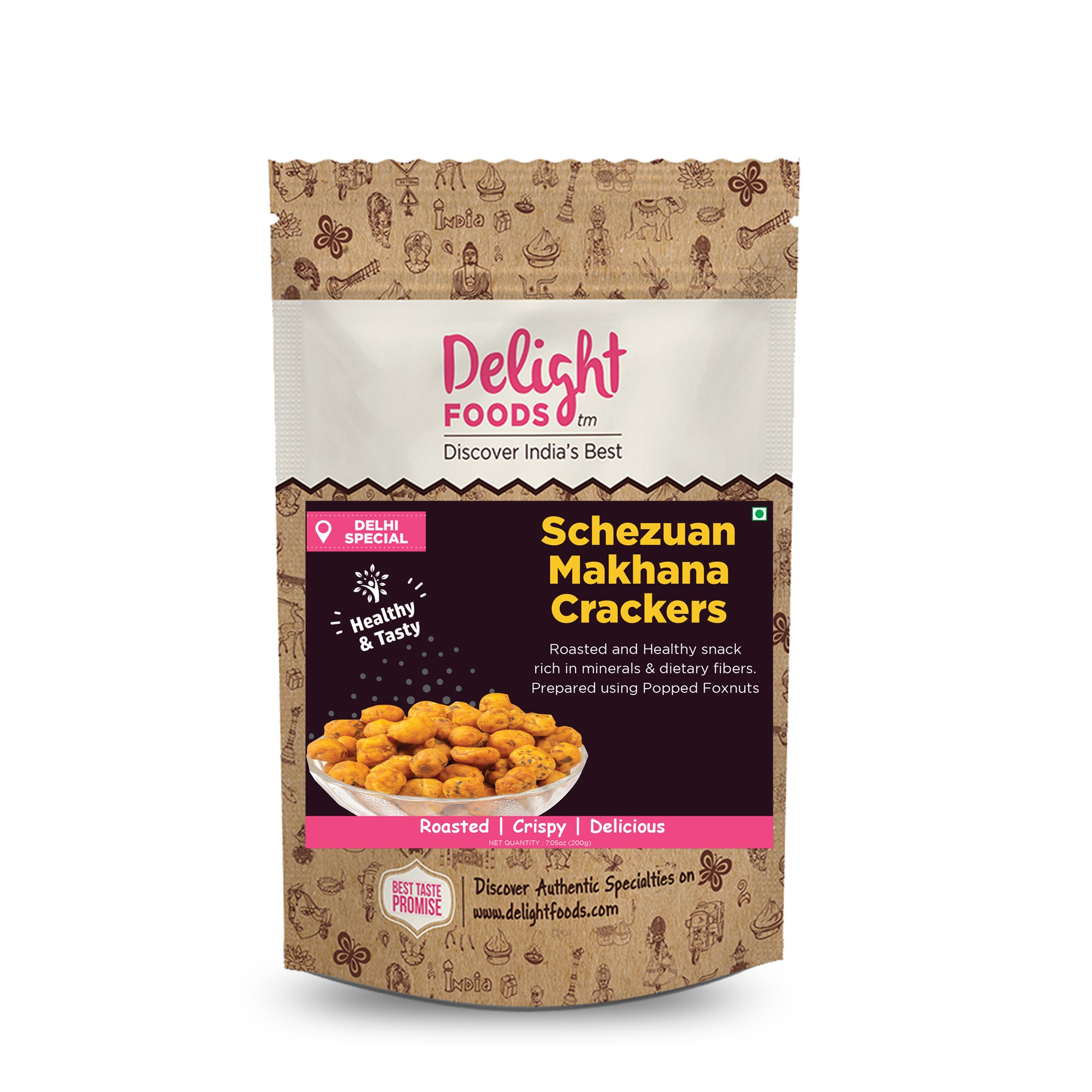 Makhana Crackers 200g - Delight Foods