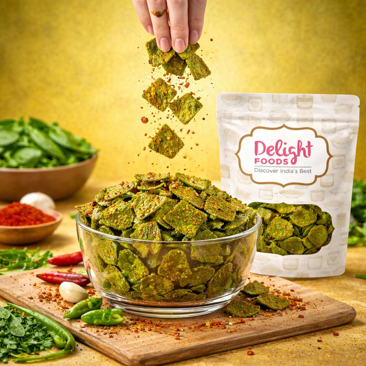 palak chips