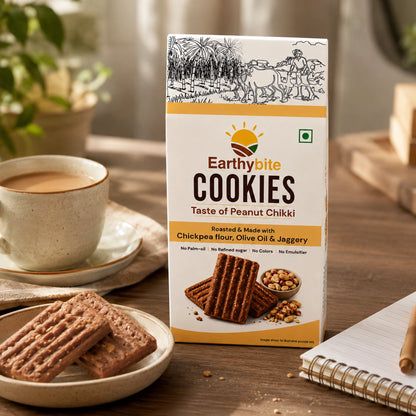 Peanut chikki cookies