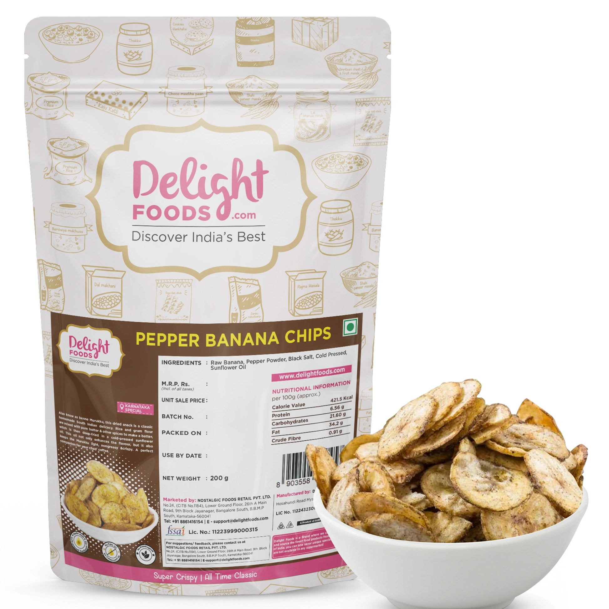 Pepper Banana chips