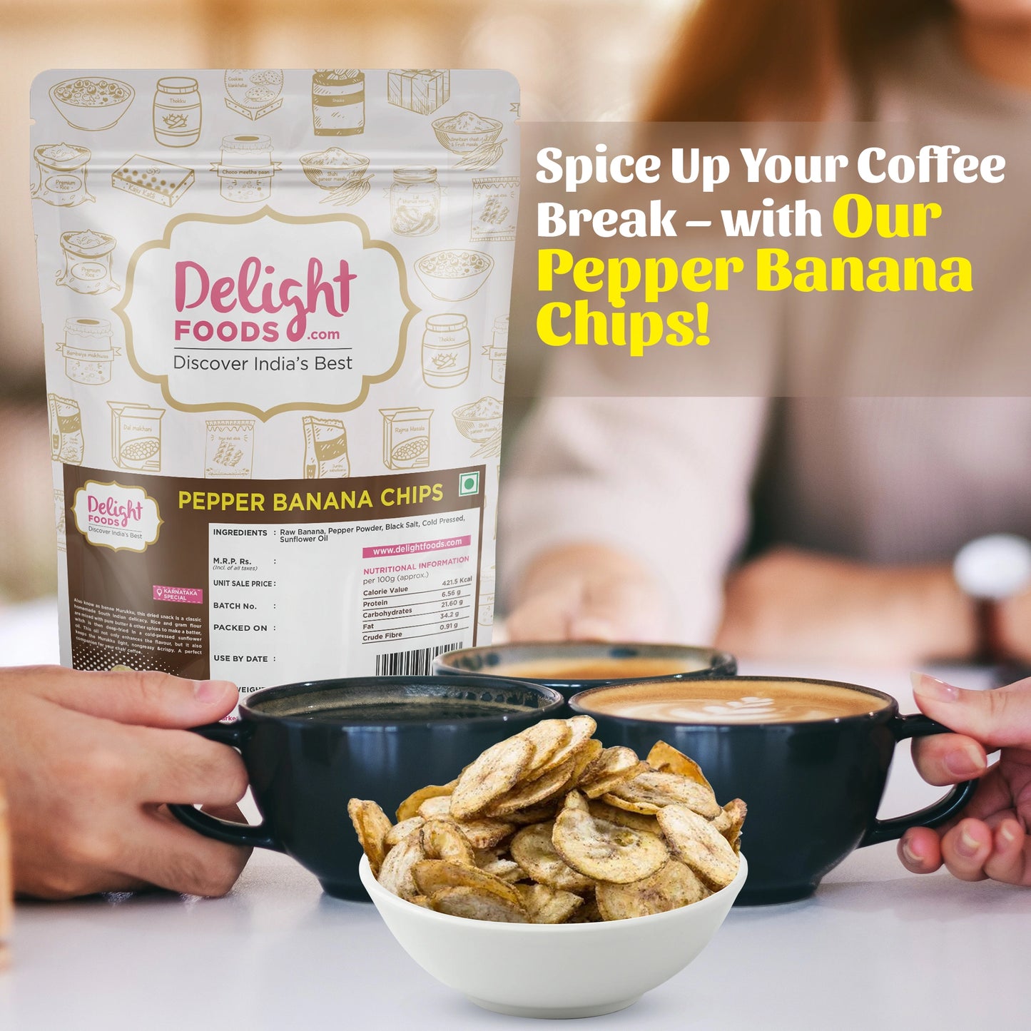 Pepper banana chips