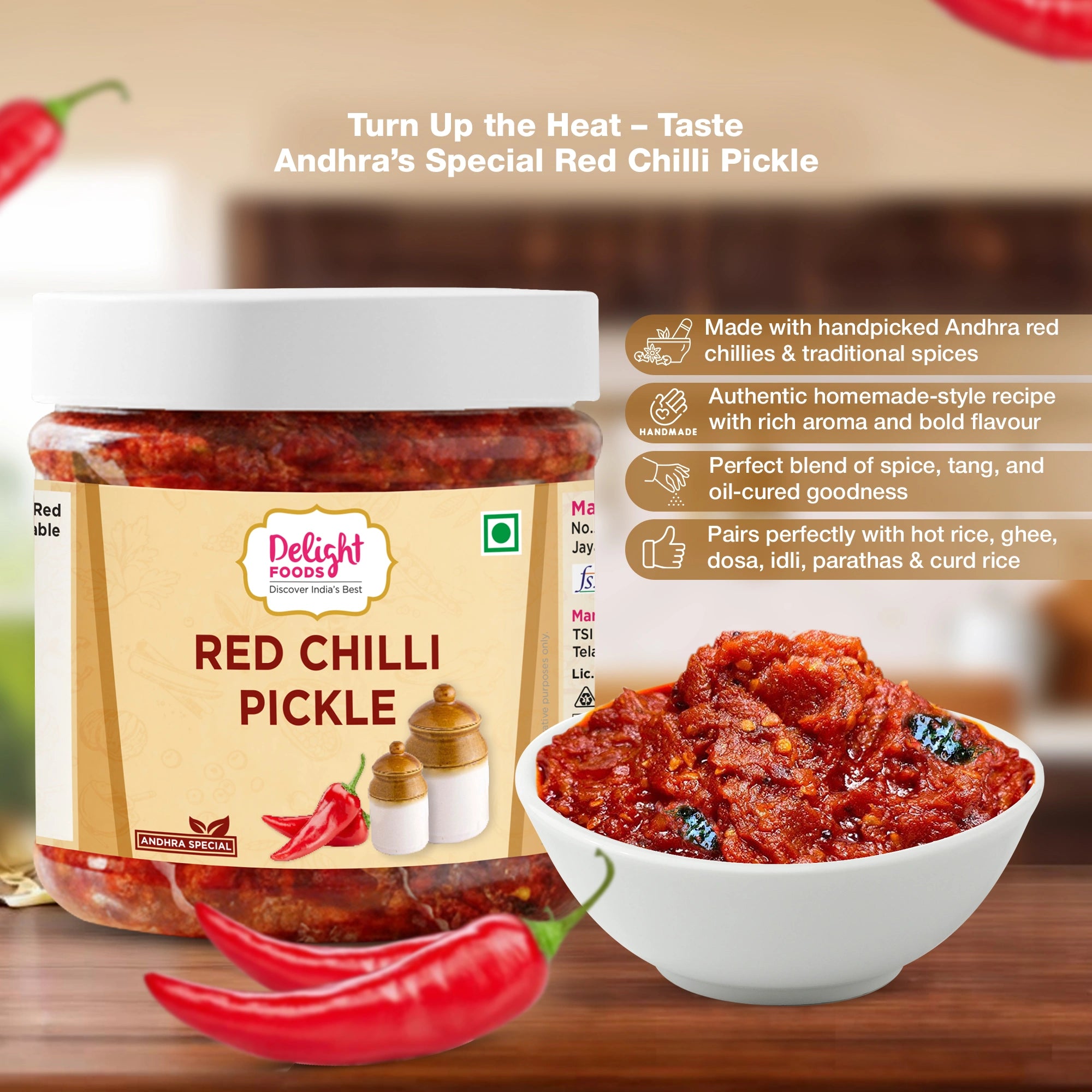 Andhra Red Chilli Pickles