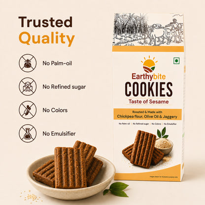 Sesame Cookies – Healthy Jaggery Snack - 200g