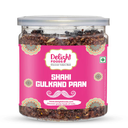 Jar of Shahi Gulkand Paan with pink label on a white background