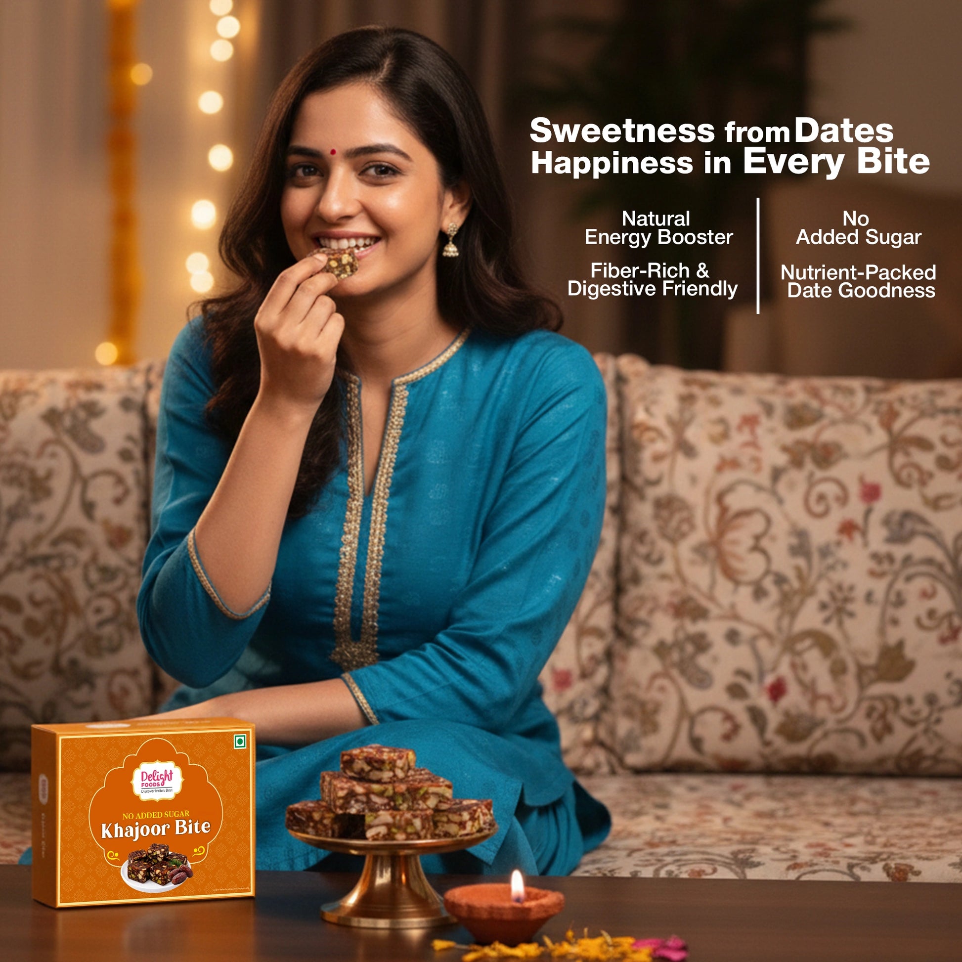 Sugar free khajoor bite