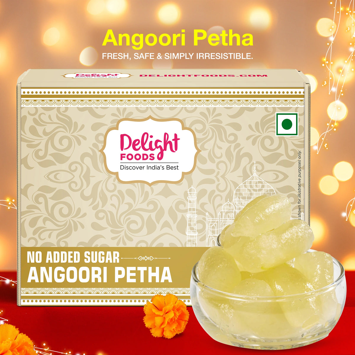 Angori Spring Sugar Free Angoori Petha – Buy No Added Sugar Agra Sweet online ...