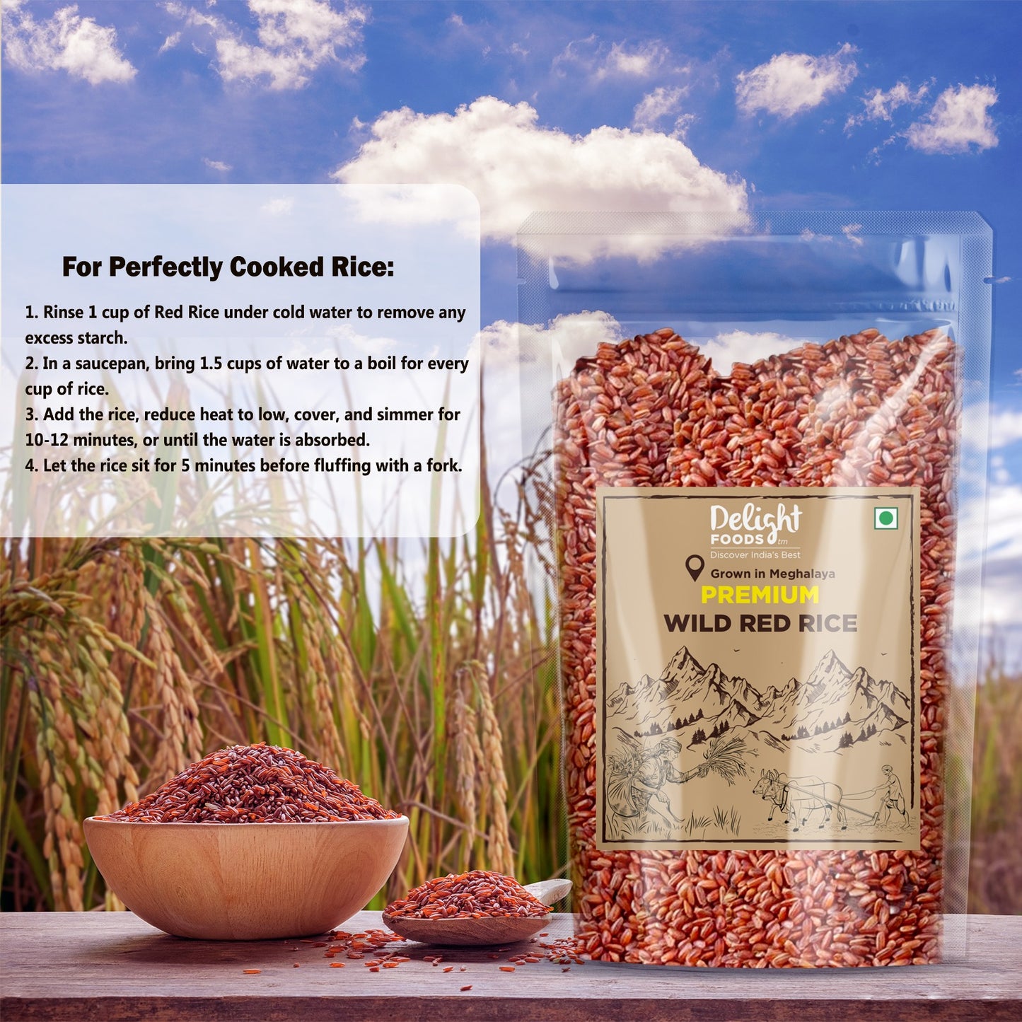 Premium Wild Red Rice -1 Kg