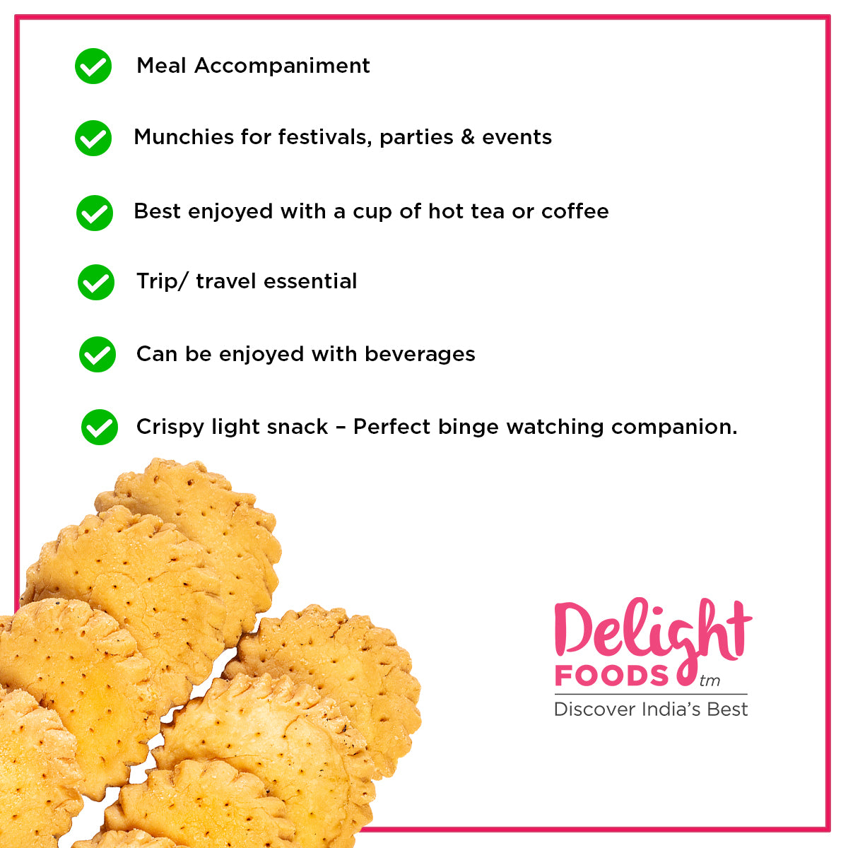 Achari Mathri 300g - Delight Foods