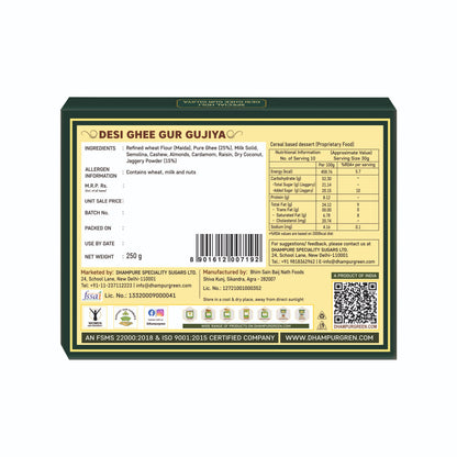 desi ghee gur gujiya