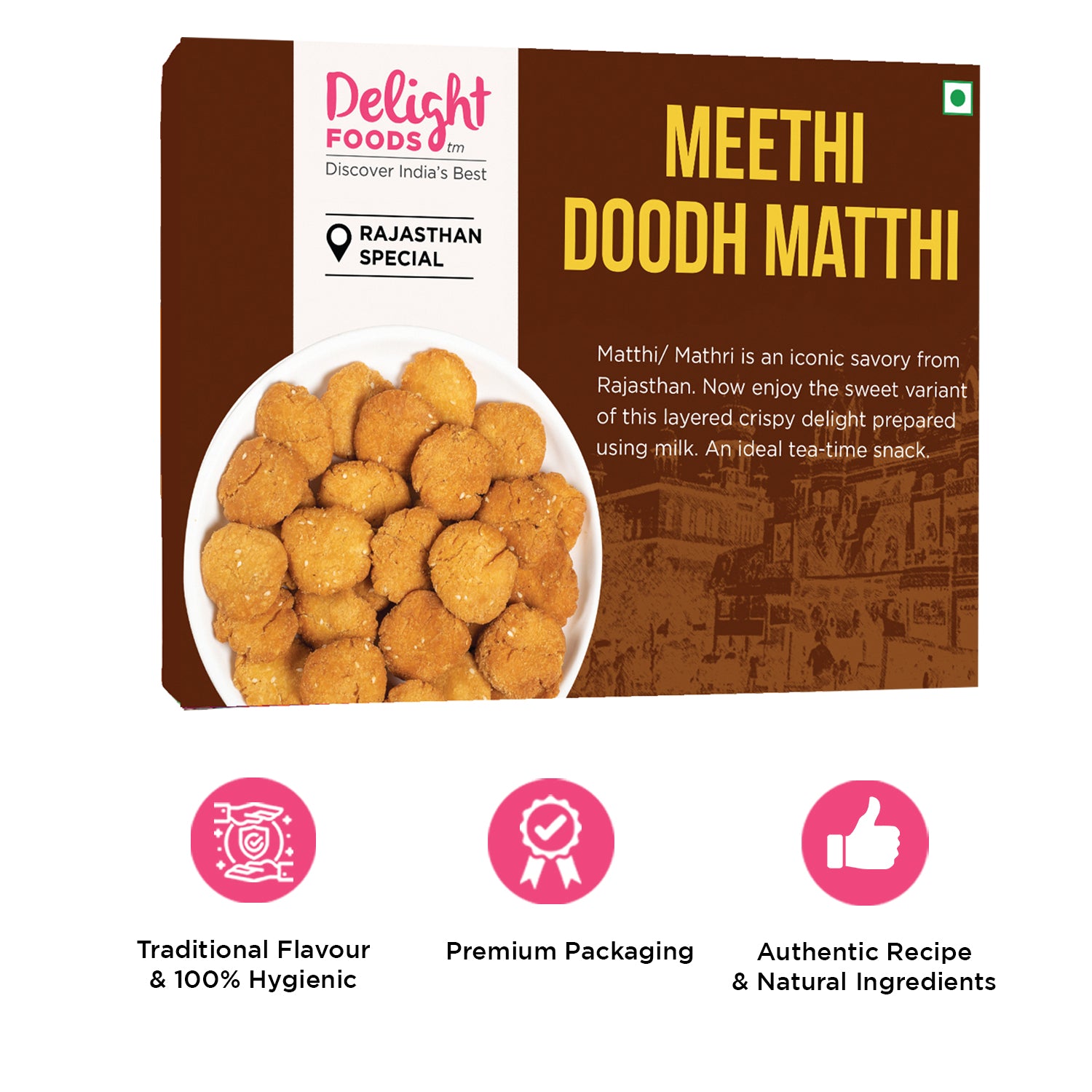 Meethi Doodh Mathhi 300g - Delight Foods