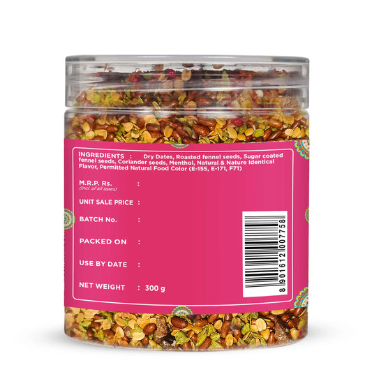 Gujrati Royal Mukhwas with ingredients