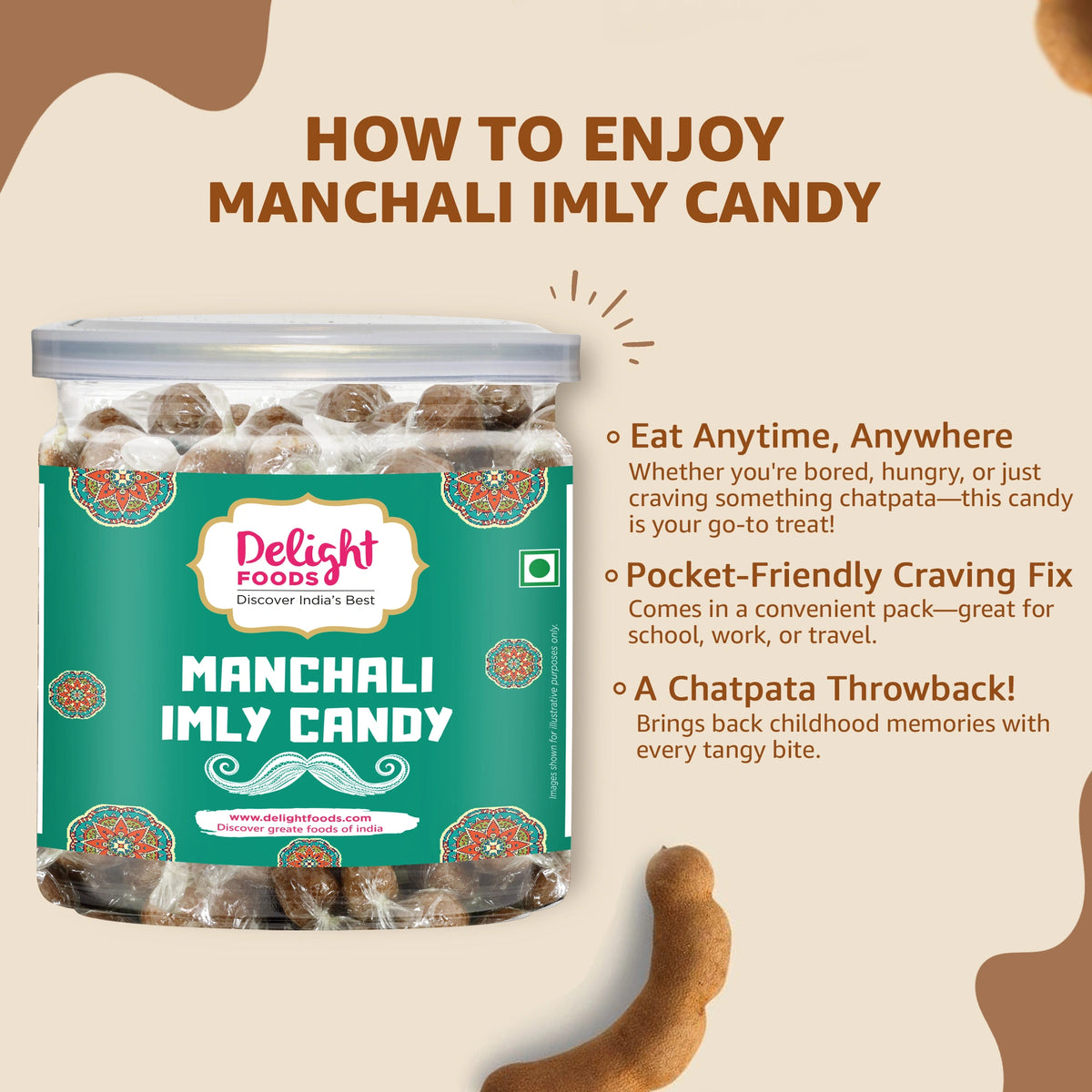 Imly Buy Manchali Imli Candy Online | Authentic Sweet Flavor –Delight Foods ...