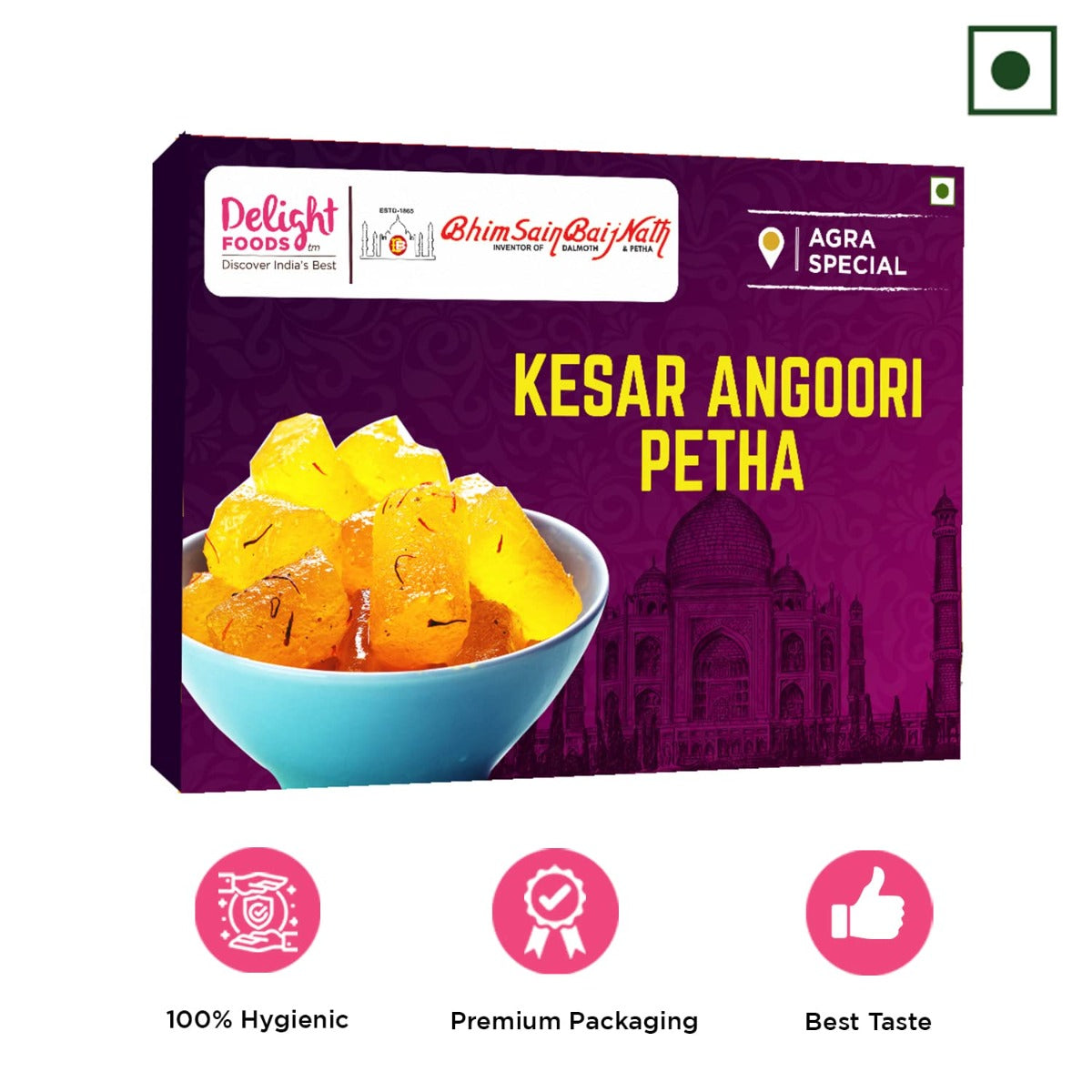 Kesar Angoori Petha 350g - Delight Foods
