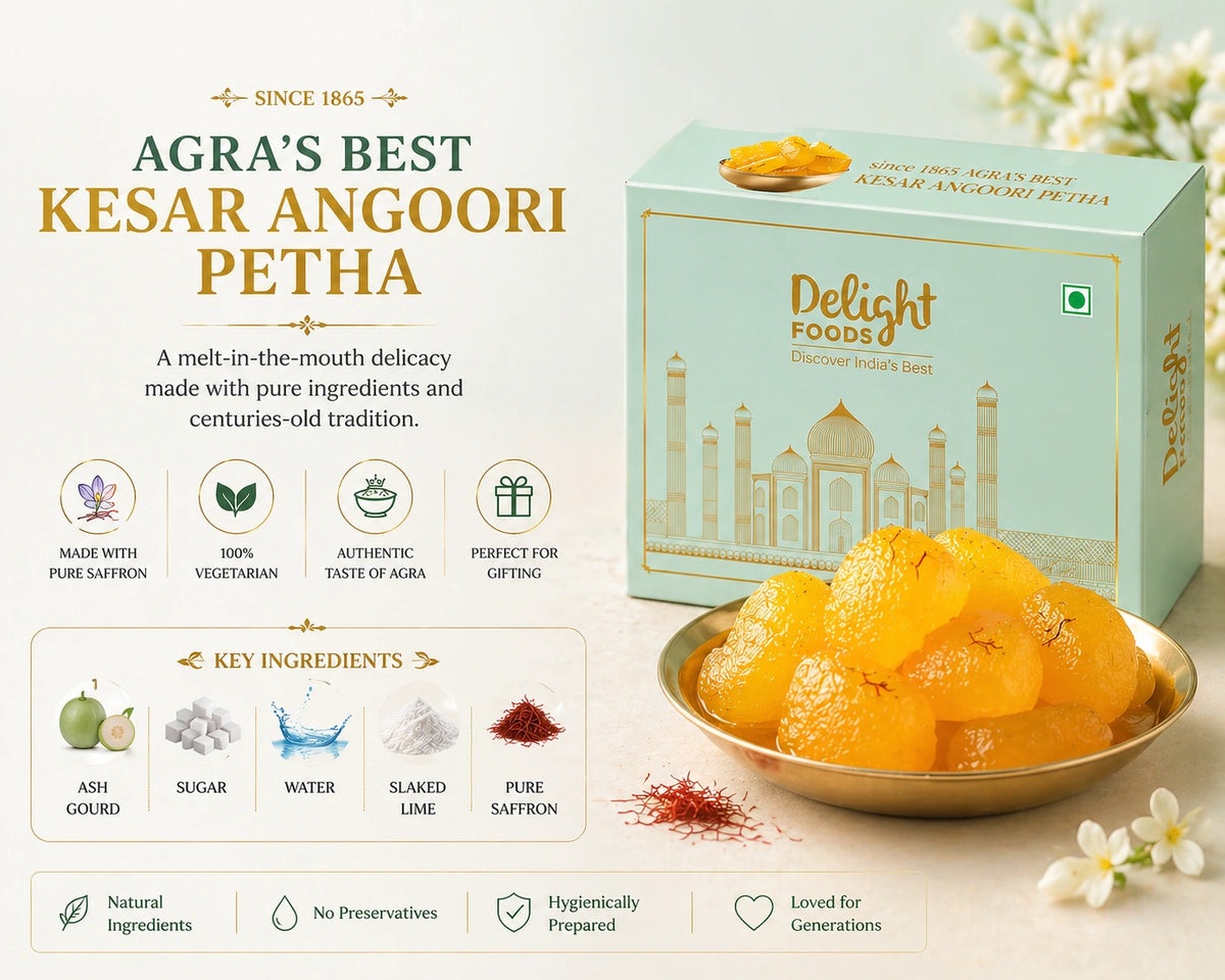 Kesar Sticker Kesar Angoori Petha Online – Shop Now – Delight Foods