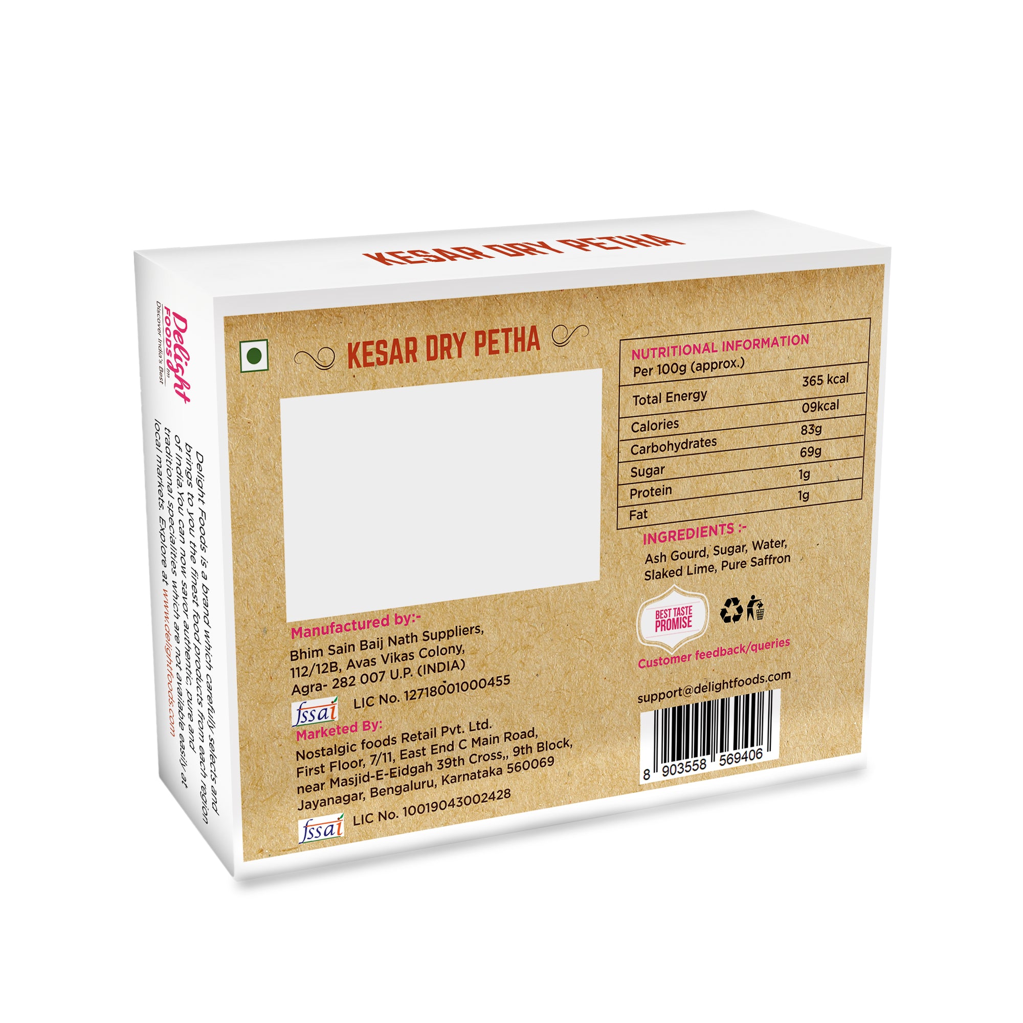 Kesar Dry Petha 350g - Delight Foods