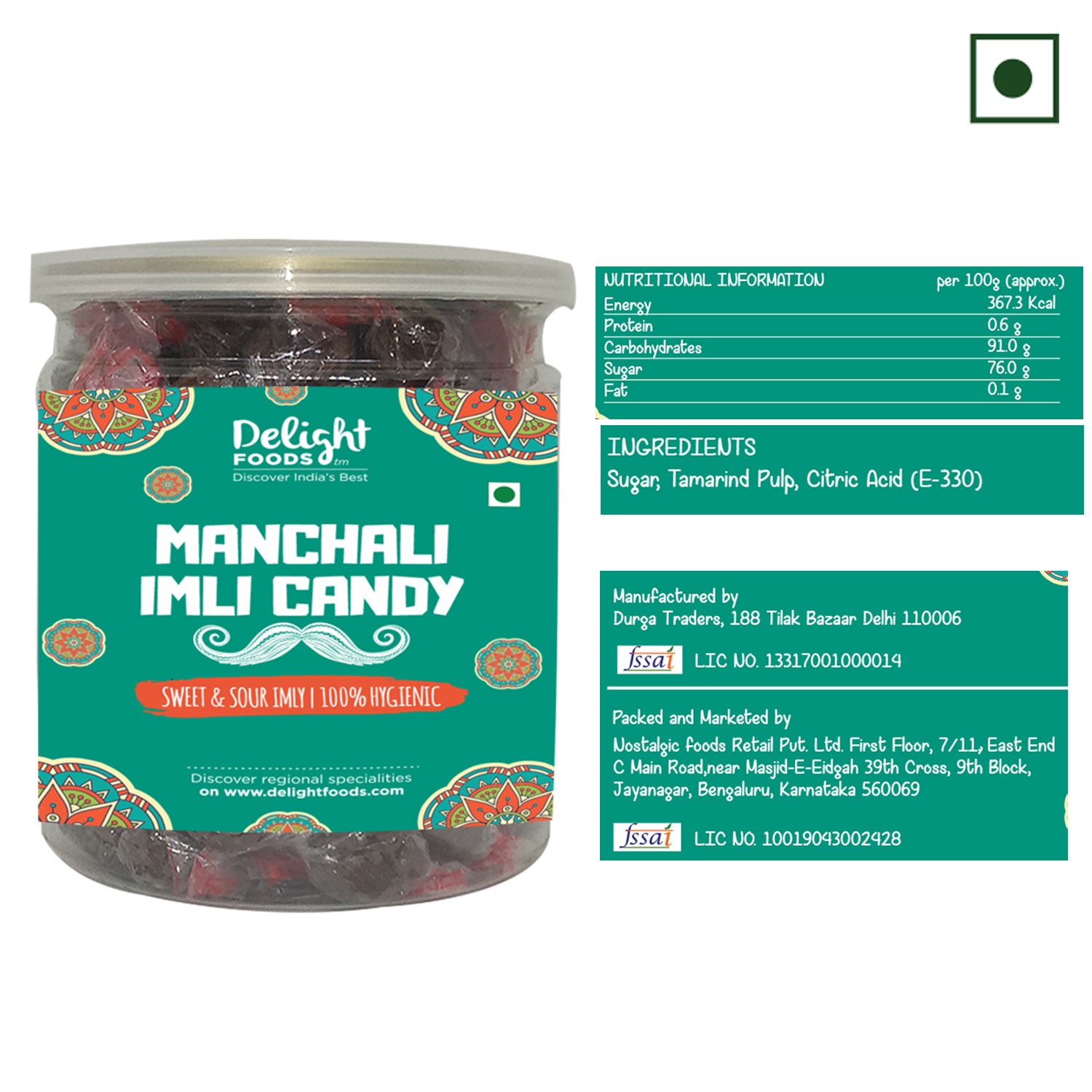 Manchali Imli Candy - Delight Foods
