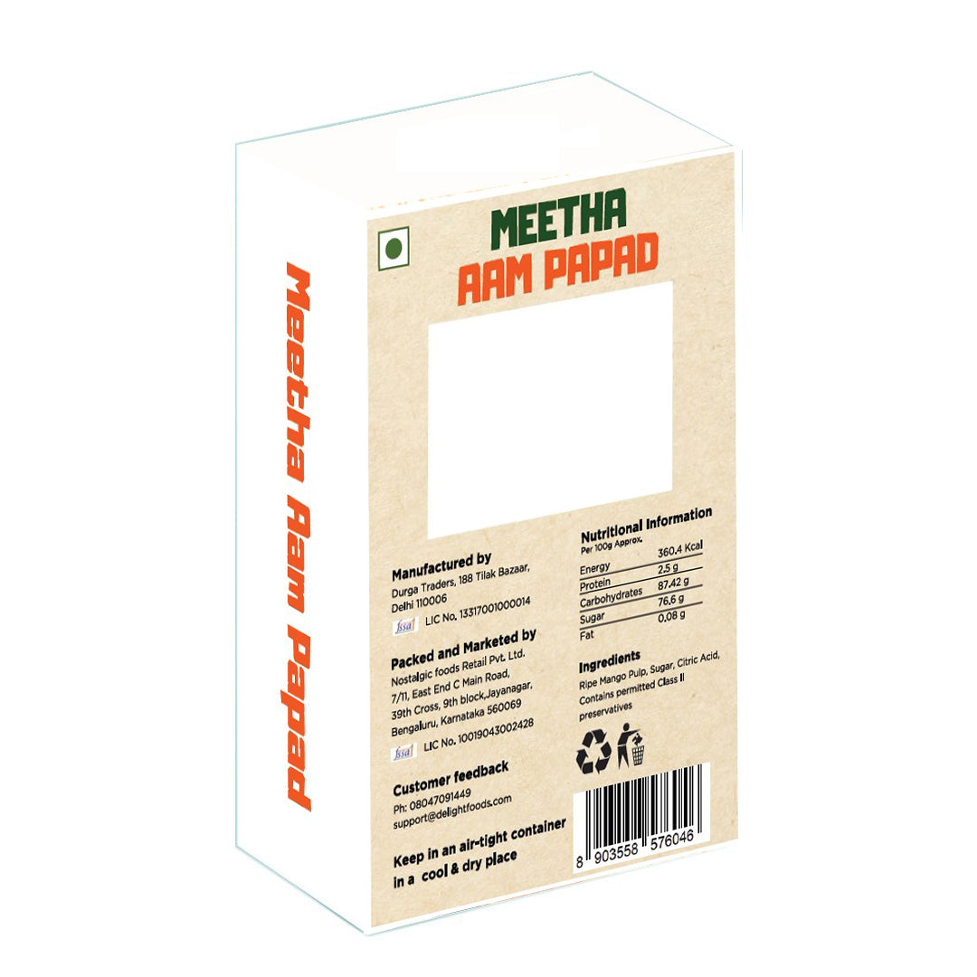 Meetha Aam papad 400g - Delight Foods