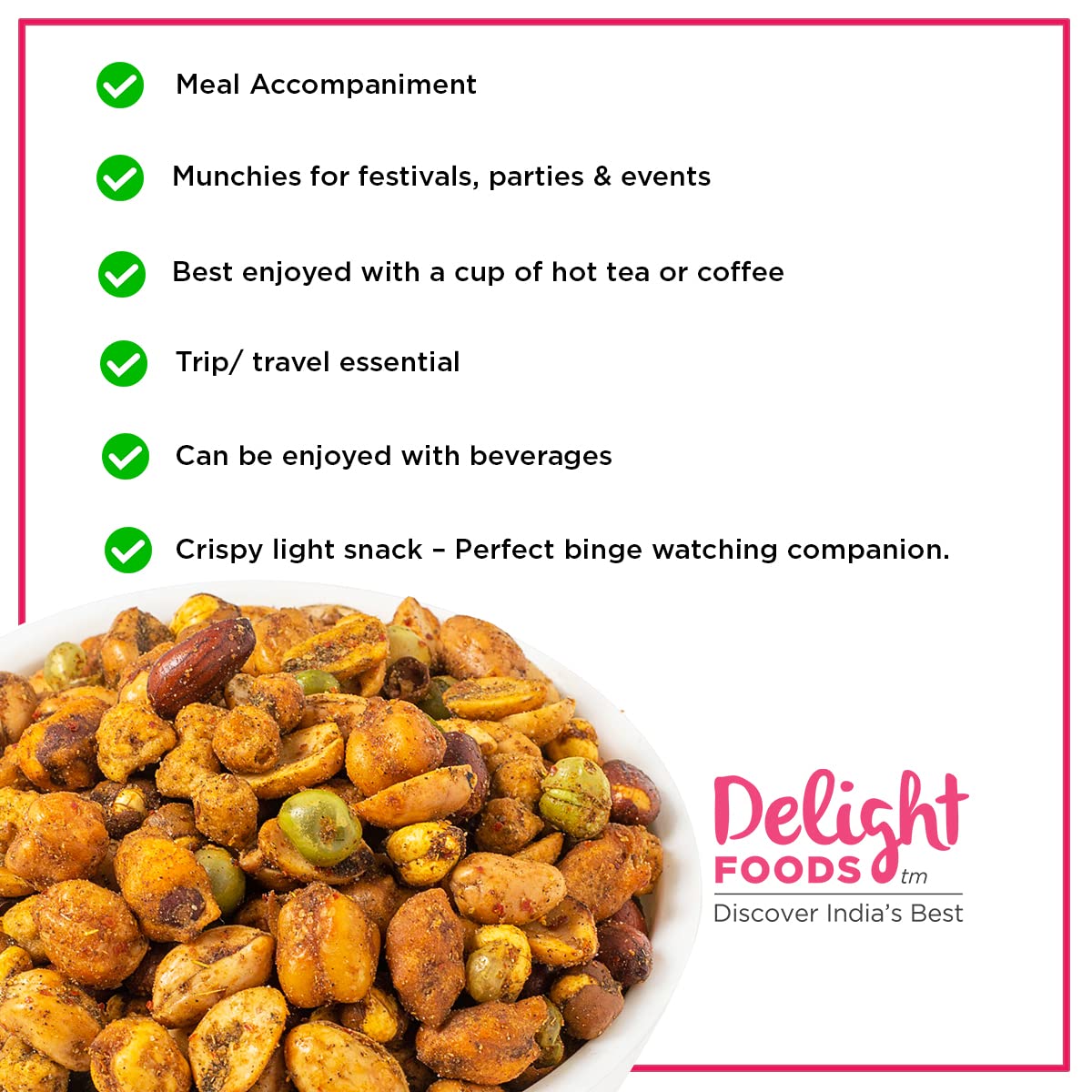 Cocktail Masala Nut Mix 300g - Delight Foods