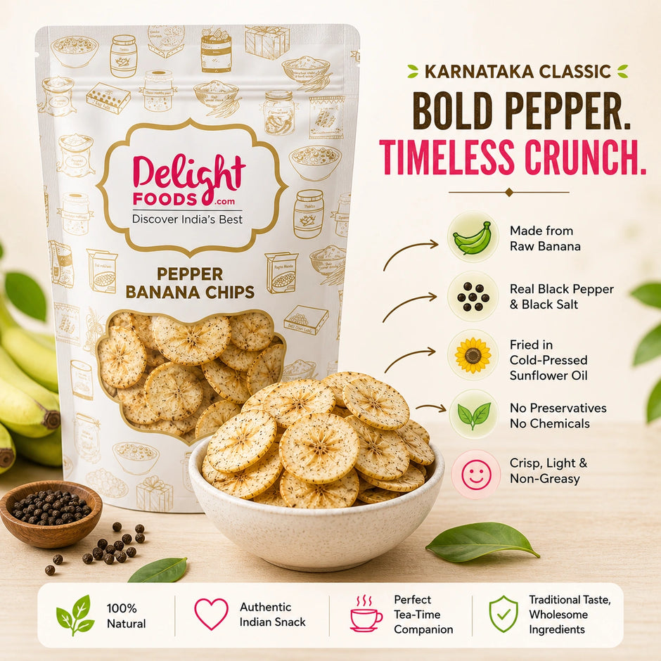 Pepper banana chips