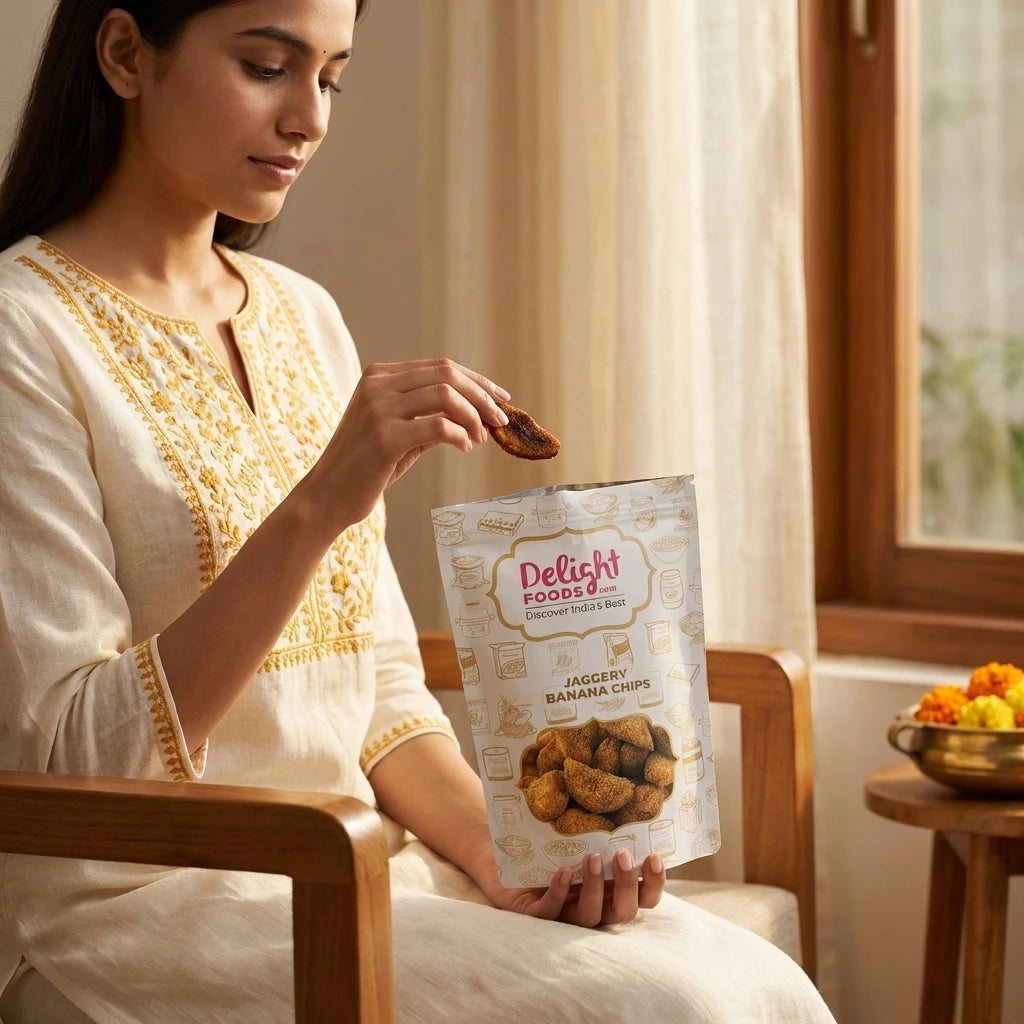 Jaggery Banana Chips (Sarkara Varatti) 250g