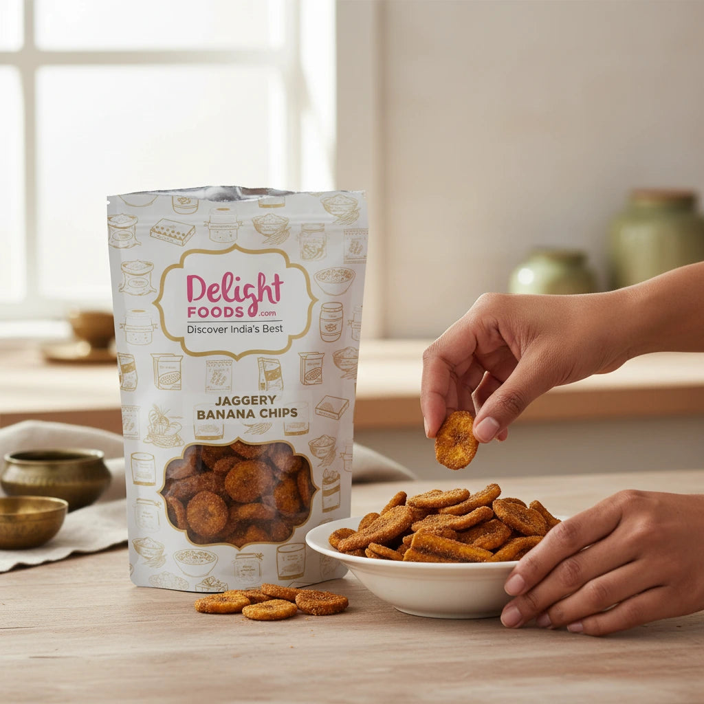 Jaggery Banana Chips (Sarkara Varatti) 250g